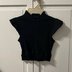 Black crop top